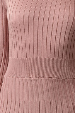 Gul Kurusu Mini Triko F?rf?rl? Dik Yaka Elbise TWOAW25EL00047