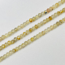 Бусины для украшений из Рутилового кварца "Волосатик" (140 бусин)