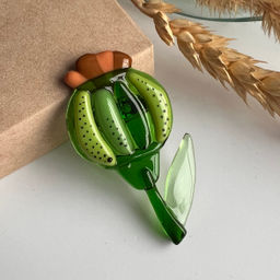 Брошь Маковая коробочка - Стрекоза фото 4