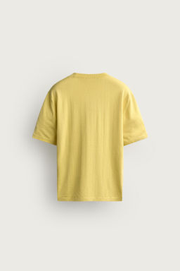 CAMISETA PUNTO REGULAR FIT / Amarillo claro - Zara фото 8