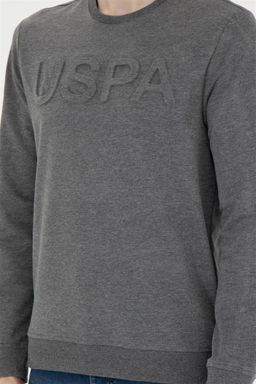 Мужской базовый свитшот антрацитовый меланж Неожиданная скидка в корзине - U.s. polo assn фото 6