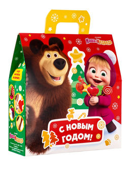 Сладкий новогодний подарок Маша и Медведь!, 470 г - Simaland фото 3