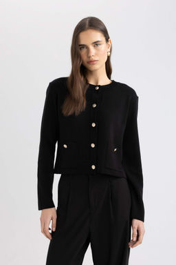 Fitted Bisiklet Yaka Dugmeli Triko H?rka - Defacto фото 3