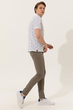 U. S. Polo Assn Мужская белая футболка с воротником-поло - U.s. polo assn фото 4