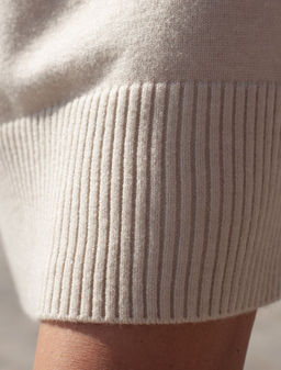 D32.046 Платье вязаное женское овсяный меланж