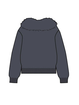 PlayToday / Кардиган трикотажный для девочек (со съемным воротником)  фото 14