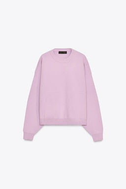 RIB KNIT SWEATSHIRT - Zara фото 4