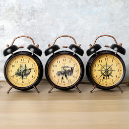 Будильник 10,5 см / 6040BA /уп 60/ - ГалеонТрейд фото 4