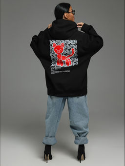 Камелия худи женское (черный собачка) - Lovetex фото 9