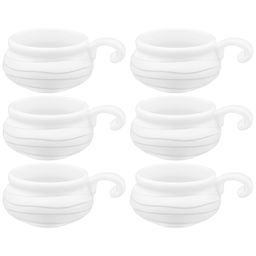 Набор 6 жюльенниц - кокотниц 300 мл 14*10,5*5,5 см "Айсберг волны"