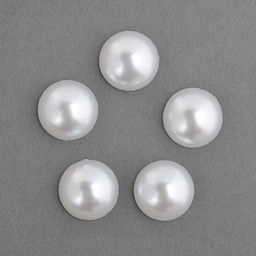 Полужемчужины перламутр Круг, арт.TBY-1908-33, 8 мм цв.33 белый уп.500г