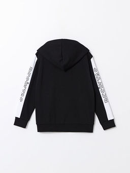 Be?ikta? Bask?l? Erkek ?ocuk Fermuarl? Sweatshirt - Waikiki фото 2