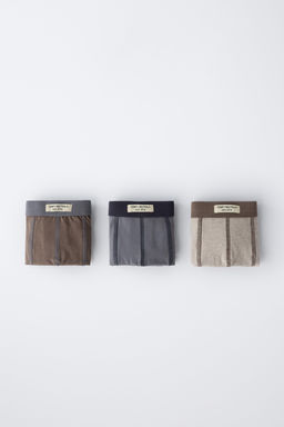 AGES 6-14 / THREE-PACK OF LABELLED BOXERS - Zara фото 5