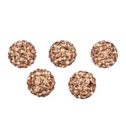 Бусина Zlatka пластик BWM-12 12 мм 5 шт №04 бежево-золотистый