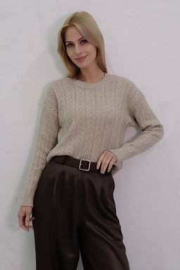 10718 Джемпер цвета льна - Martichelli фото 23