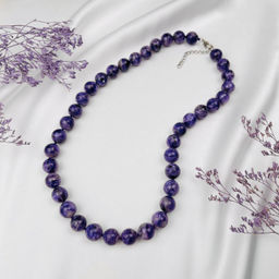 Бусы из Чароита (Россия) 53 см +