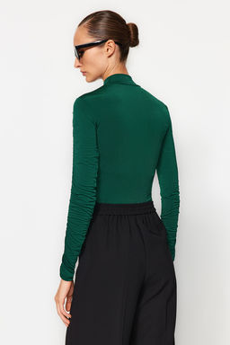 TRENDYOLMILLA Siyah Slim Buzgu Detayl? C?tc?tl? Esnek Orme Body TWOAW20BD0052  фото 5