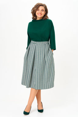 Костюм Anastasia 1304.1 изумрудный/гусиная лапка