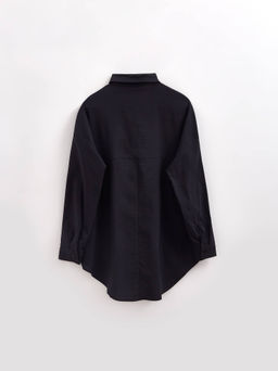 CONTE LBL 2920 Рубашка свободного кроя на пуговицах black - Conte elegant фото 4