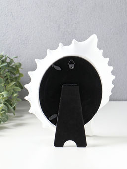 Фоторамка полистоун 10х15 см "Ракушка" белая состаренная 17,9х3х23,5 см