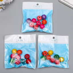 Бусины для творчества дерево «Разноцветные», набор 20 г, 2×2×2 см