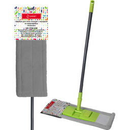 Швабра для пола плоская с насадкой из микрофибры GARNET "Классик", арт. GR-YFM-03M, 63917