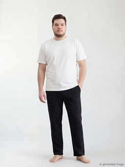 Standart Kal?p Ekose Erkek Pijama Alt