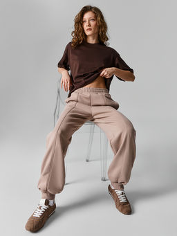 Брюки спортивные женские коричневые - Mark formelle фото 4