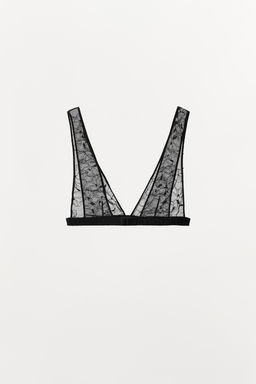 LACE TRIANGLE BRALETTE - Zara фото 7
