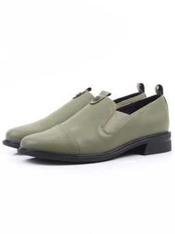 06-M47-18 GREEN Туфли женские (натуральная кожа)