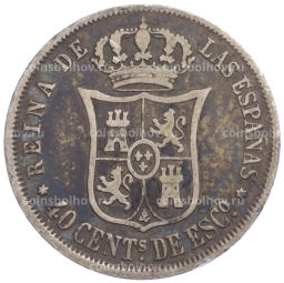 40 сентимо 1866 года Испания