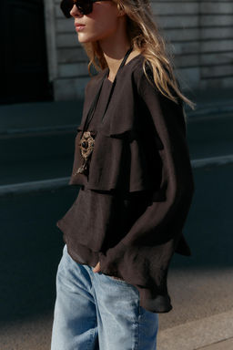 RUFFLED TOP - Zara фото 4