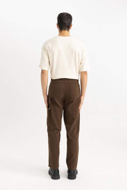 Брюки прямого кроя с нормальной талией и нормальной талией - Defacto фото 8