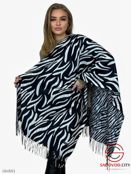 Теплый женский палантин