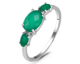 Кольцо, зеленый агат, Велимира