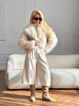 Шуба #КТ4011 (1), молочный - Dommod фото 7
