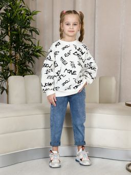 ТД023 Толстовка Оверсайз (белый) - Милаша фото 3