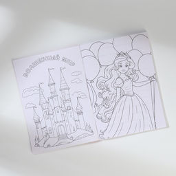 Подарочный набор, блокнот-раскраска А6, трекер привычек и восковые мелки Котенок