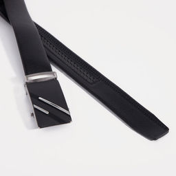 Ремень мужской длинный, 125×3.5 см, гладкий, пряжка автомат, чёрный