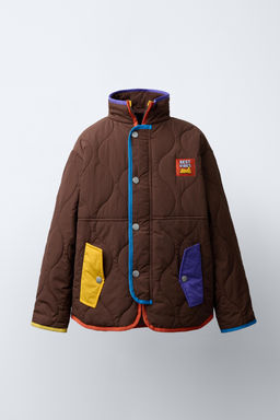 JACKET WITH CONTRAST DETAILS
