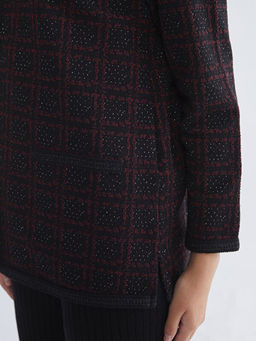 Bisiklet Yaka Desenli Kad?n H?rka