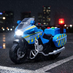 Машина "Полицейский мотоцикл" 1:20, цвет синий, в коробке