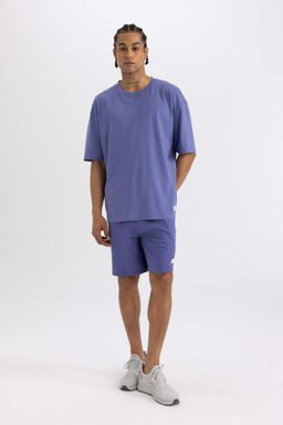 DeFactoFit Oversize-футболка широкого кроя с круглым вырезом и короткими рукавами с принтом  фото 3