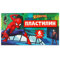 Пластилин 6 цветов 60 г Человек паук - Disney фото 4