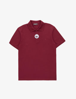 Bordo Slim Fit %100 Pamuk K_vr_lmaz Polo Yaka Basic Ti__rt