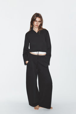 PANTAL?N BALLOON INTERLOCK / Plomo oscuro