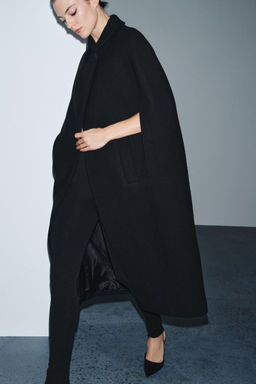 WOOL BLEND CAPE COAT ZW COLLECTION LIMITED EDITION - Zara фото 3