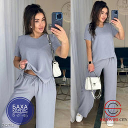 Летний брючный костюм двойка - Bruno фото 4