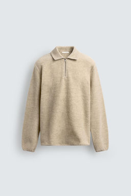 TEXTURED QUARTER-ZIP SWEATSHIRT - Zara фото 7