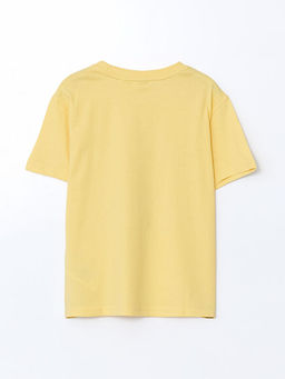 Bisiklet Yaka One Piece Bask?l? K?sa Kollu Erkek ?ocuk Ti??rt